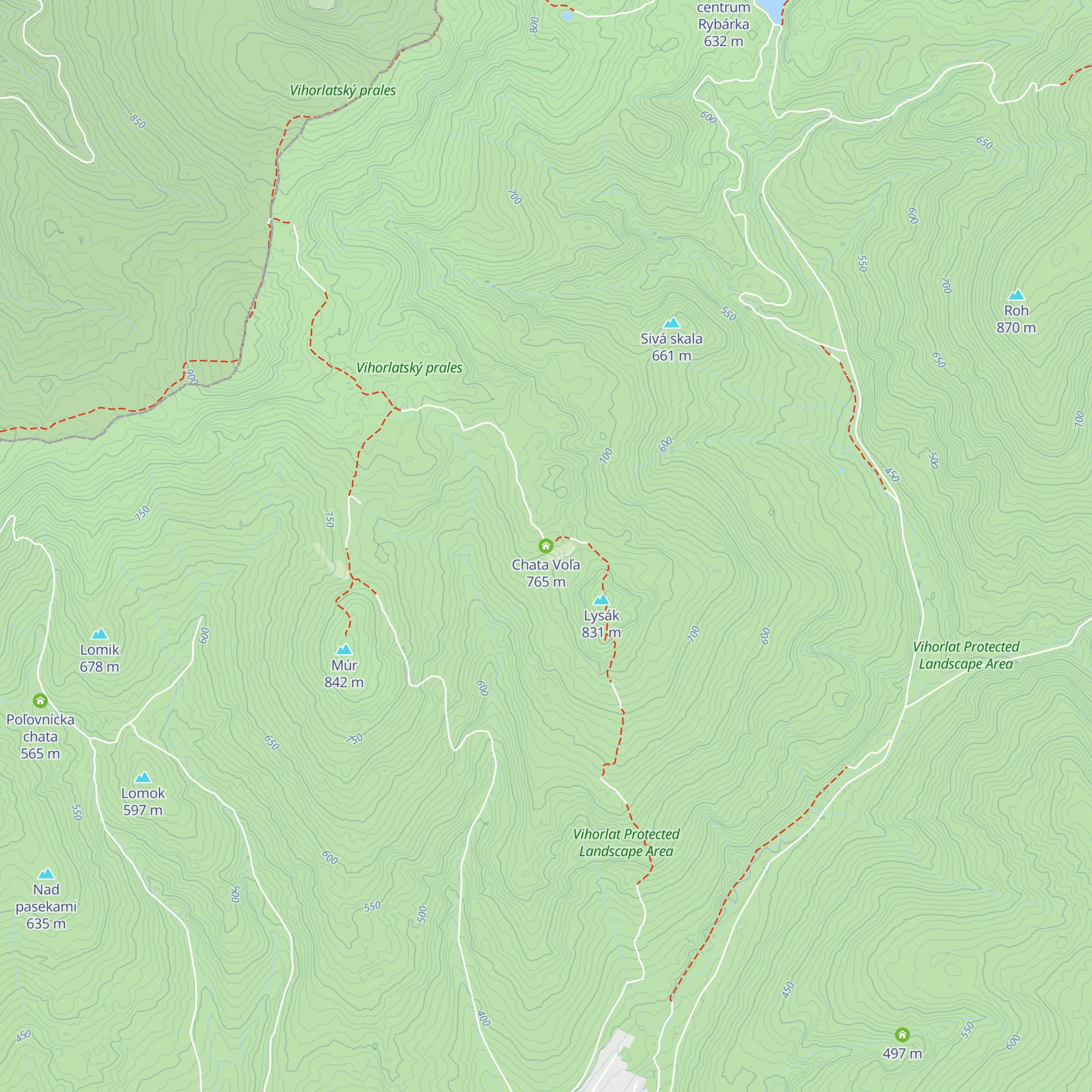 Chata Voľa map