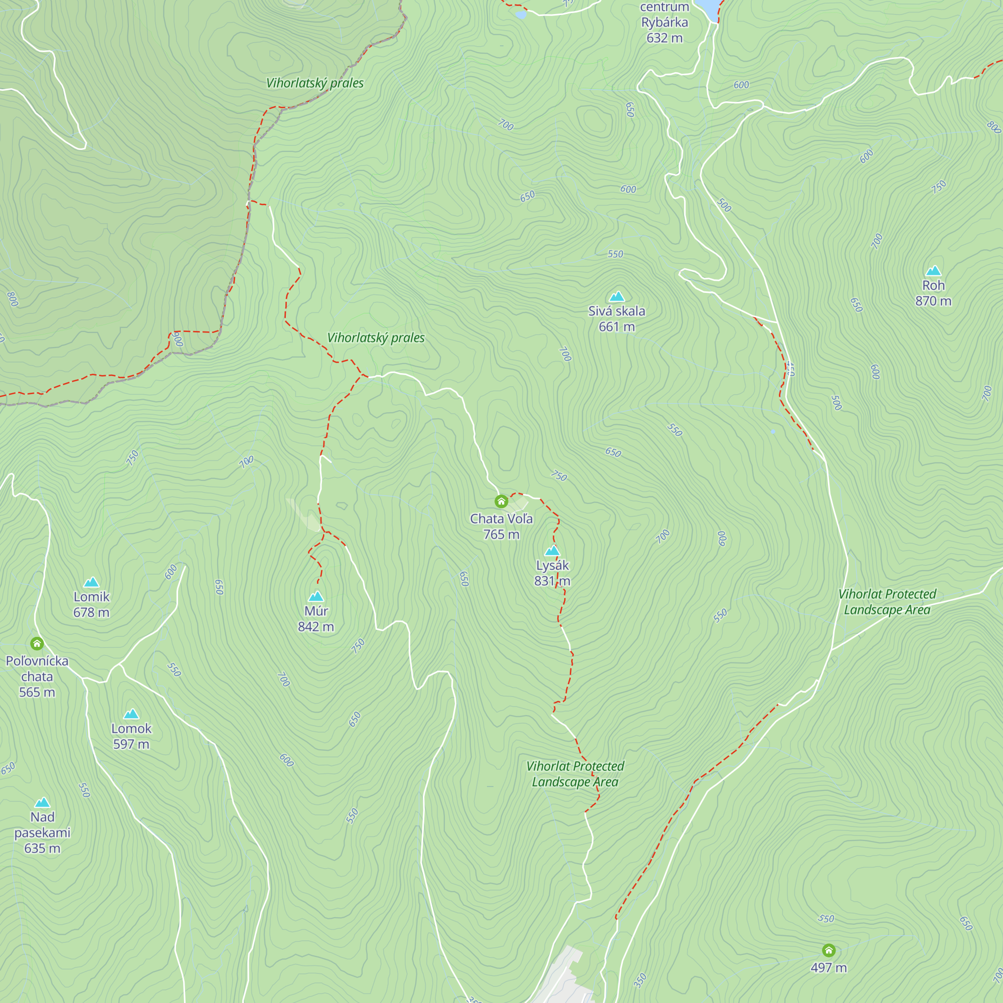 Chata Voľa map