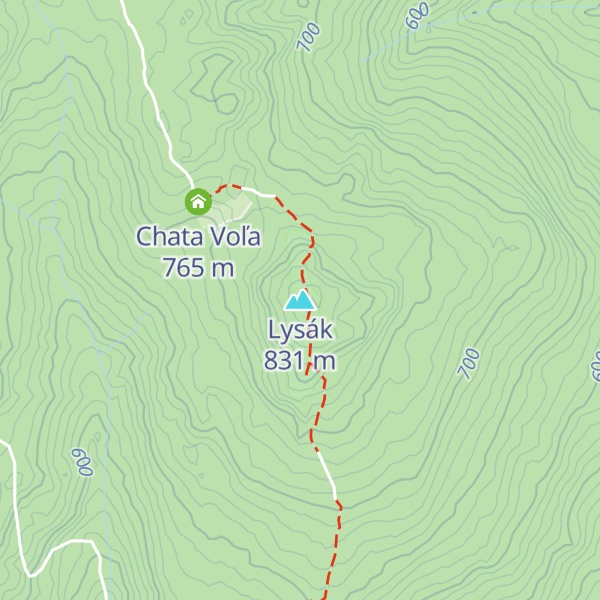 Map of Lysák