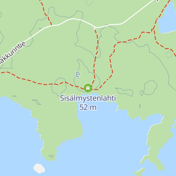 Map of Sisälmystenlahti