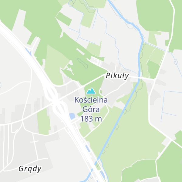 Map of Kościelna Góra