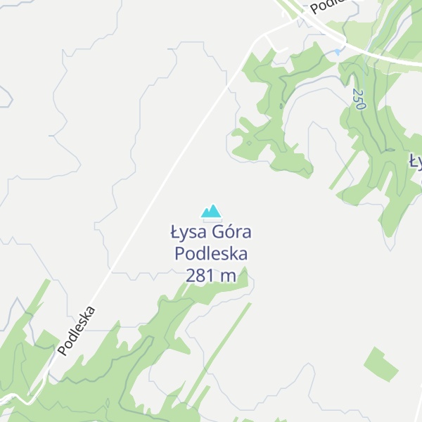 Map of Łysa Góra Podleska