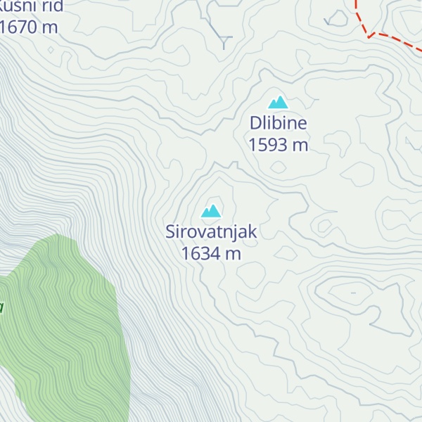 Map of Sirovatnjak