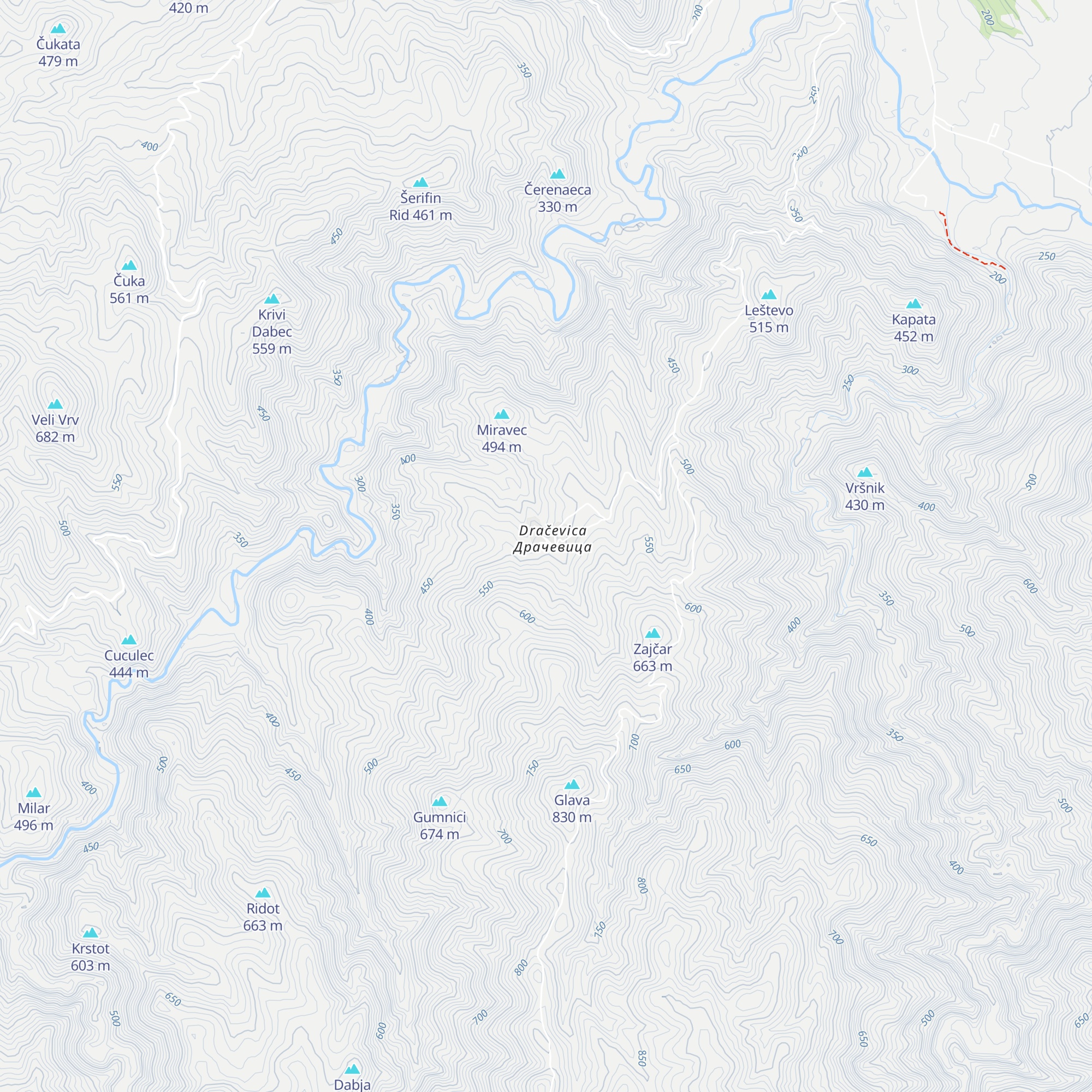 Drachevica map