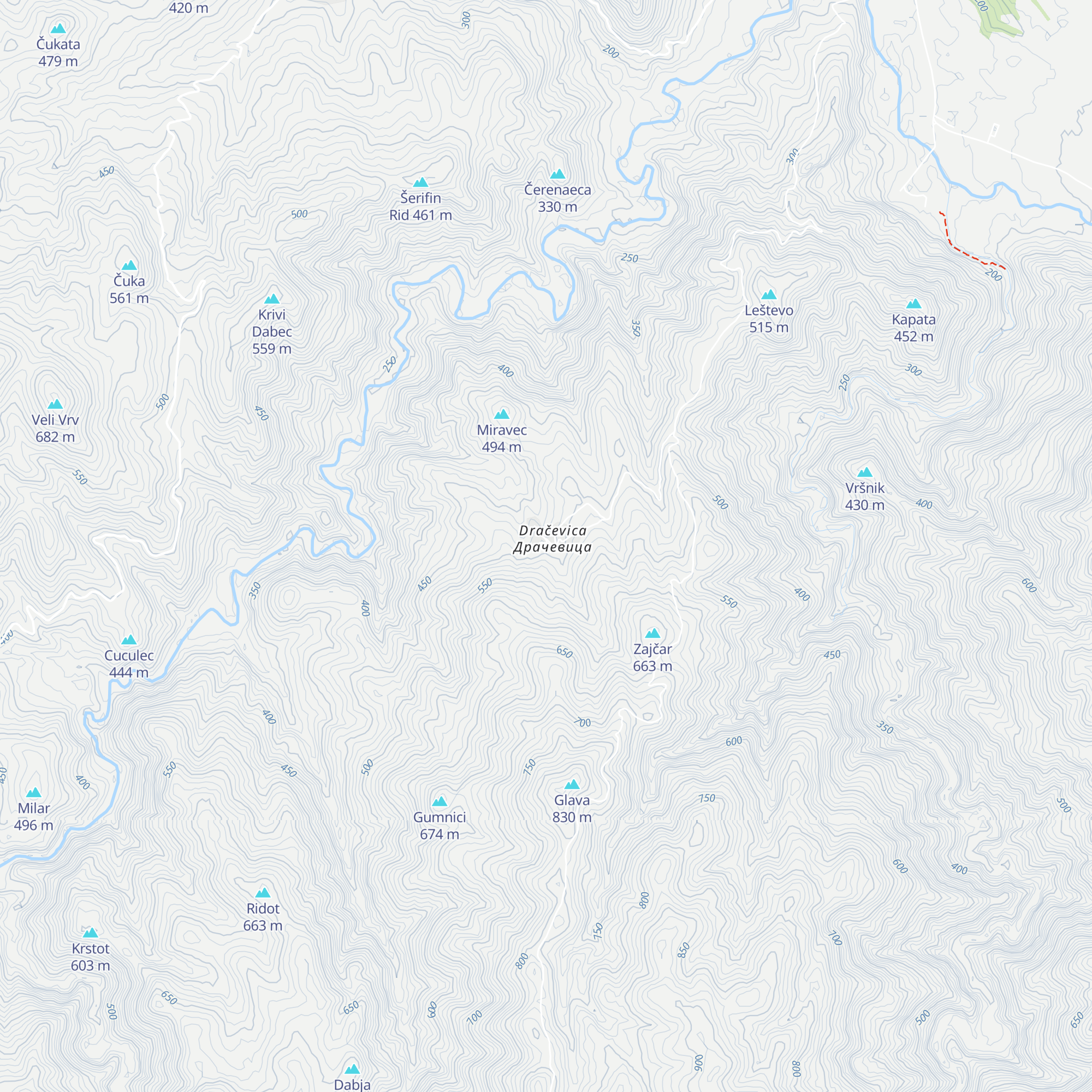 Drachevica map