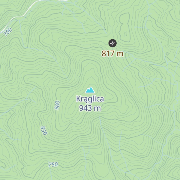 Map of Krąglica