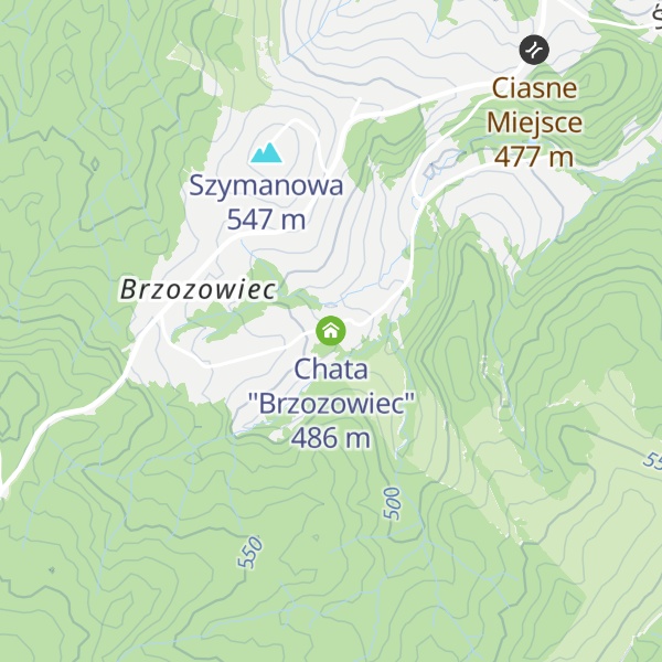 Map of Chata "Brzozowiec"