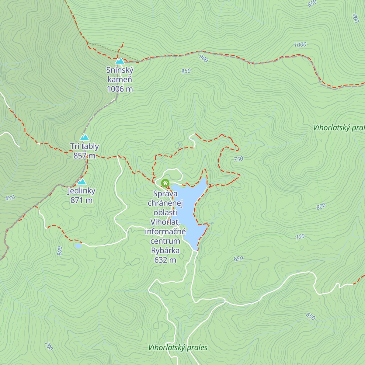 Chata Morské oko map