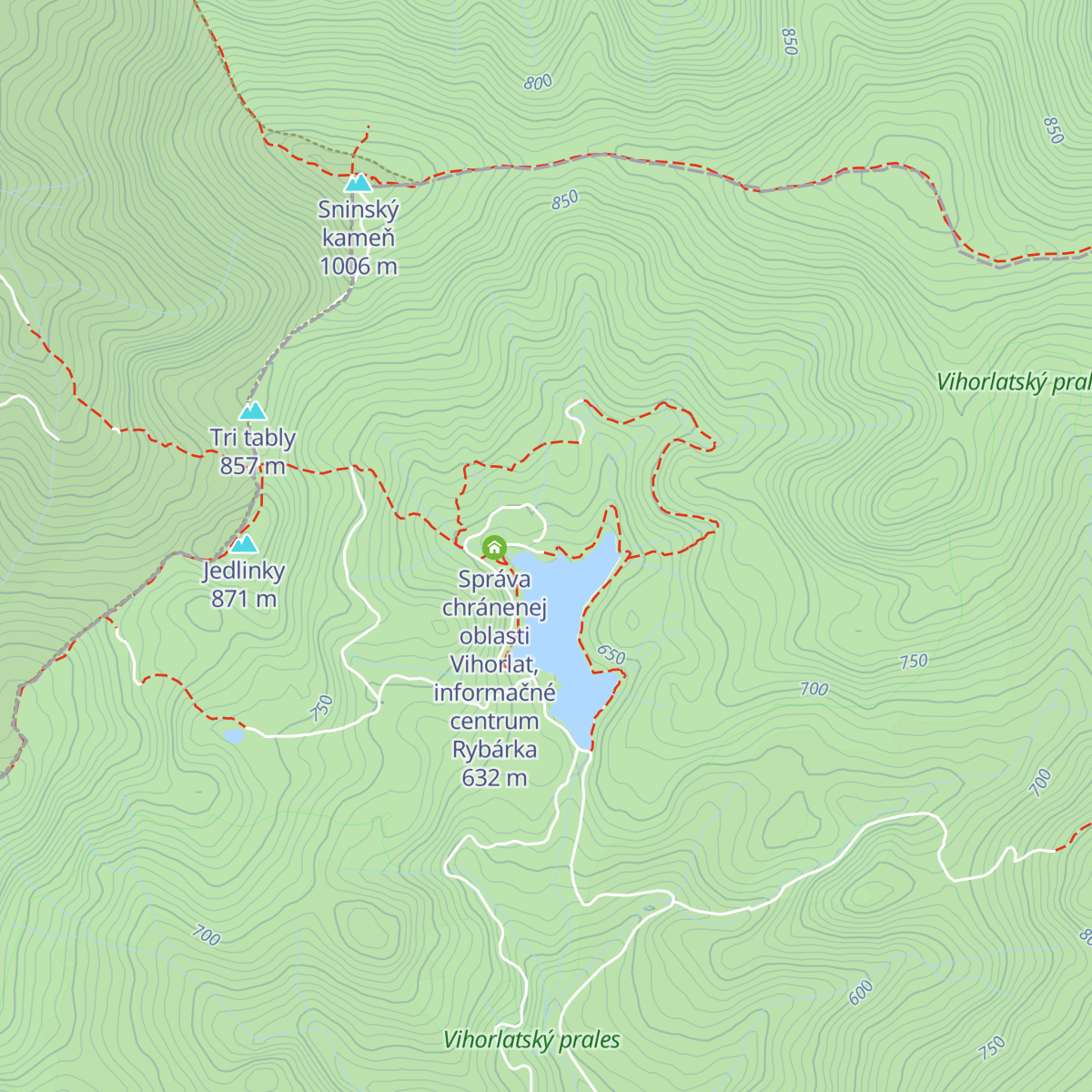 Chata Morské oko map