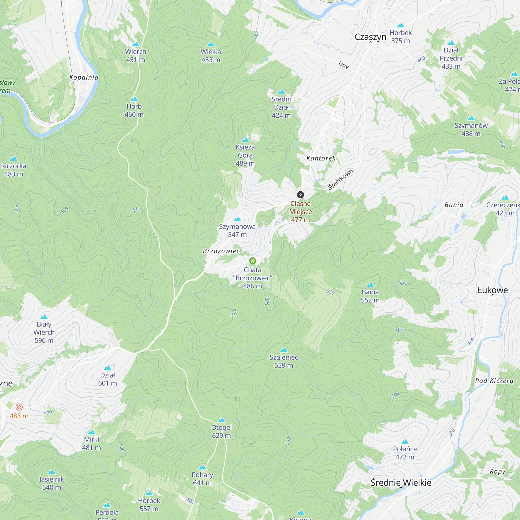 Chata "pod sosną" map
