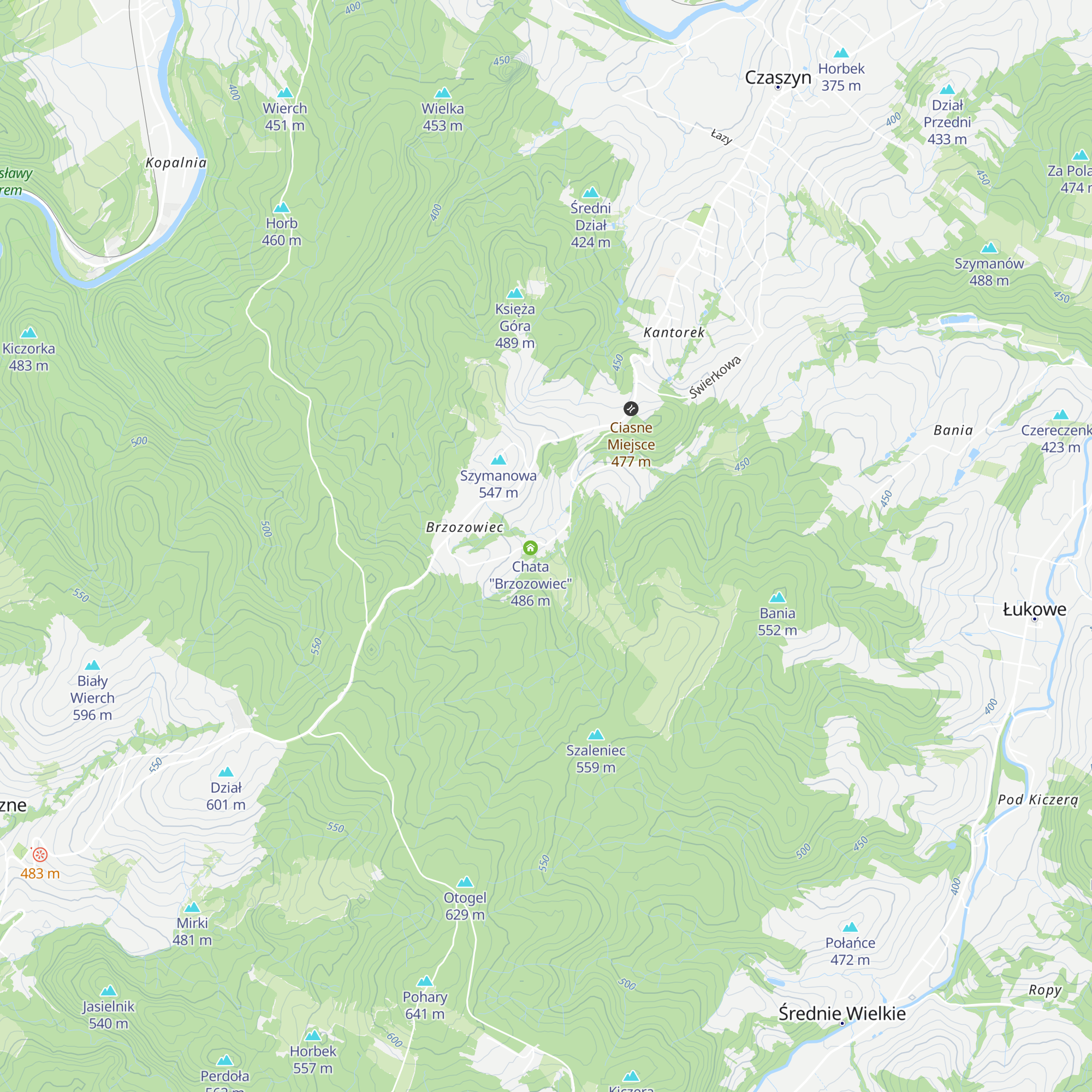 Chata "pod sosną" map