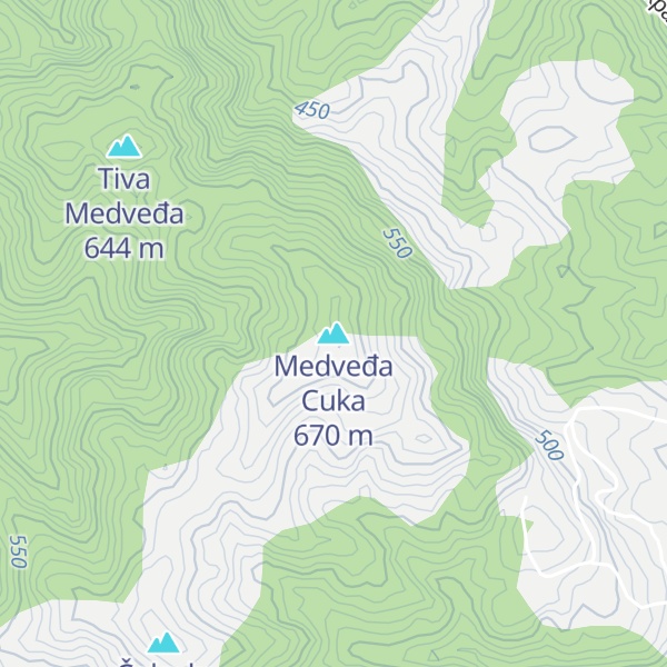 Map of Medveđa Cuka