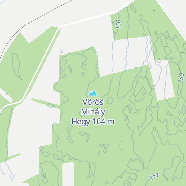 Map of Vörös Mihály Hegy