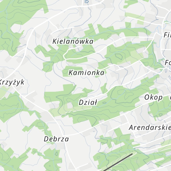 Map of Dział