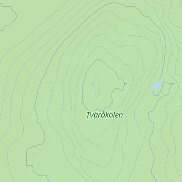 Map of Tväråkölen