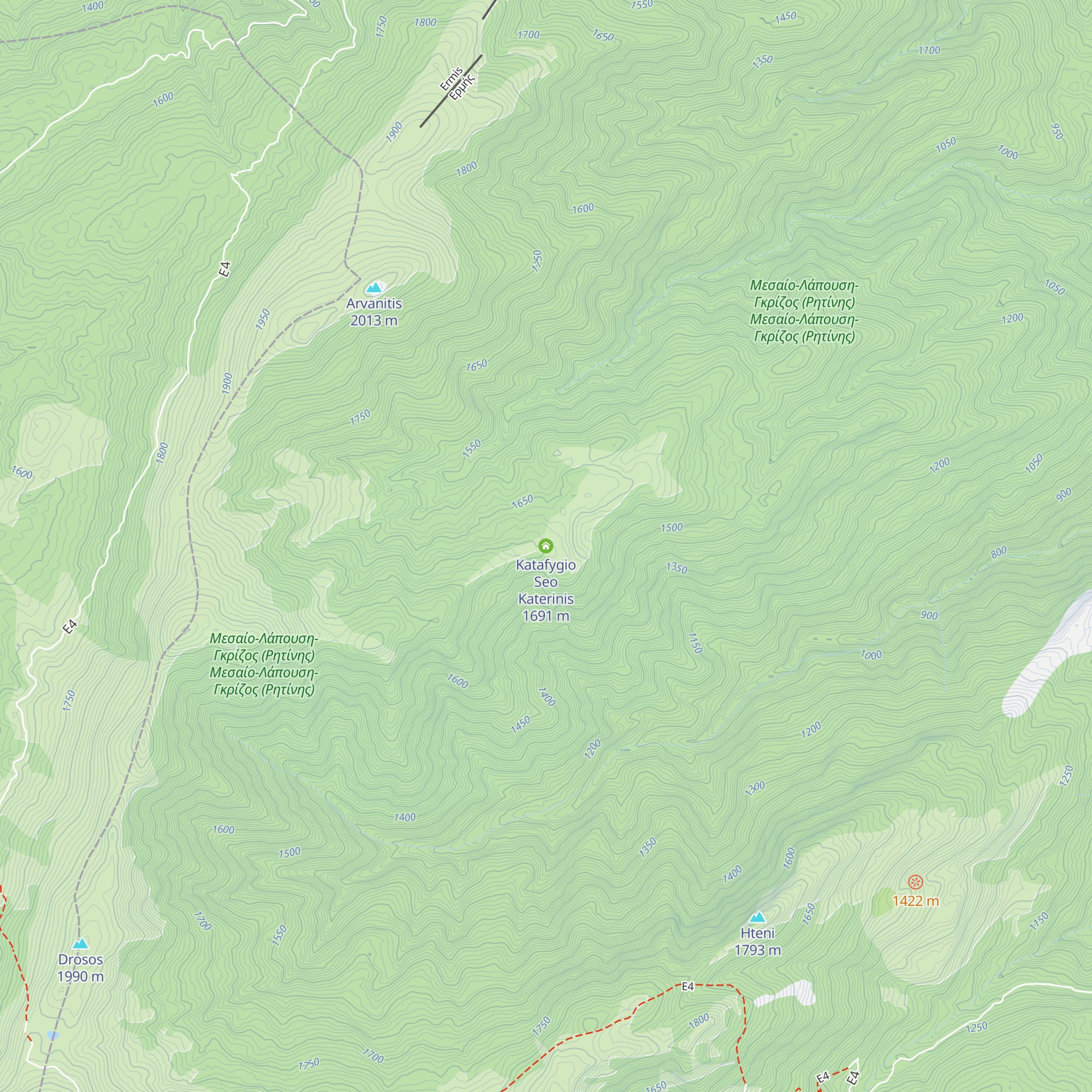 Katafygio Seo Katerinis map