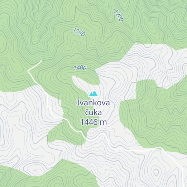 Map of Ivankova čuka