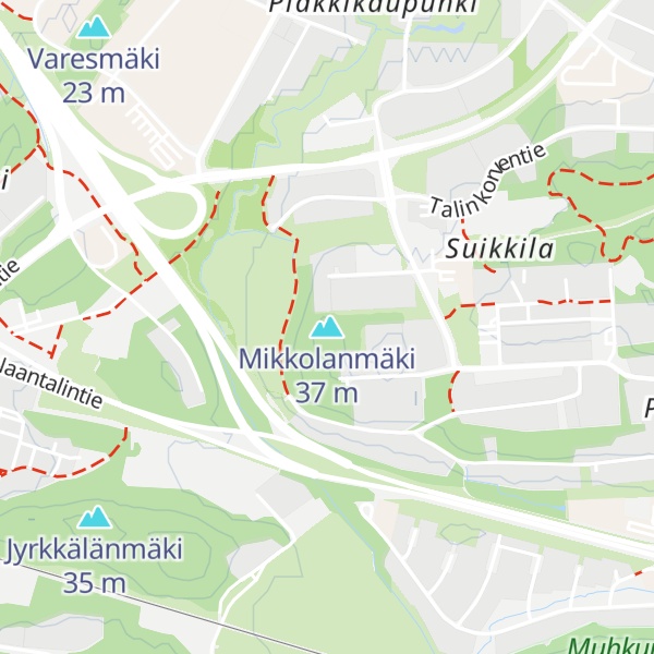Map of Mikkolanmäki