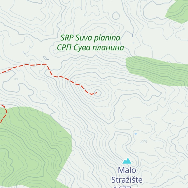 Map of Golemo stražište