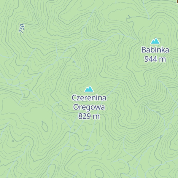 Map of Czerenina Oregowa