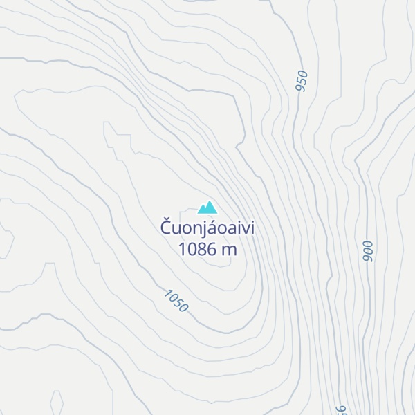 Map of Čuonjáoaivi