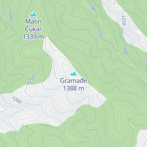 Map of Gramađe
