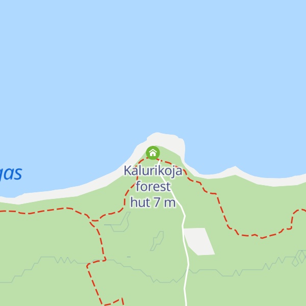 Map of Kalurikoja forest hut