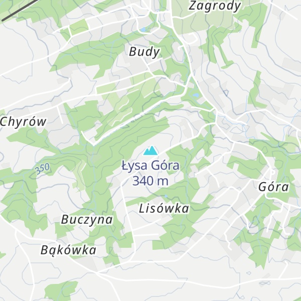 Map of Łysa Góra