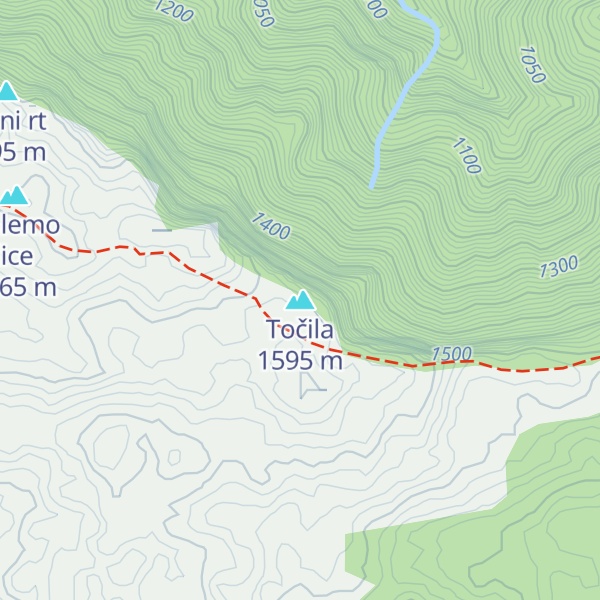 Map of Točila