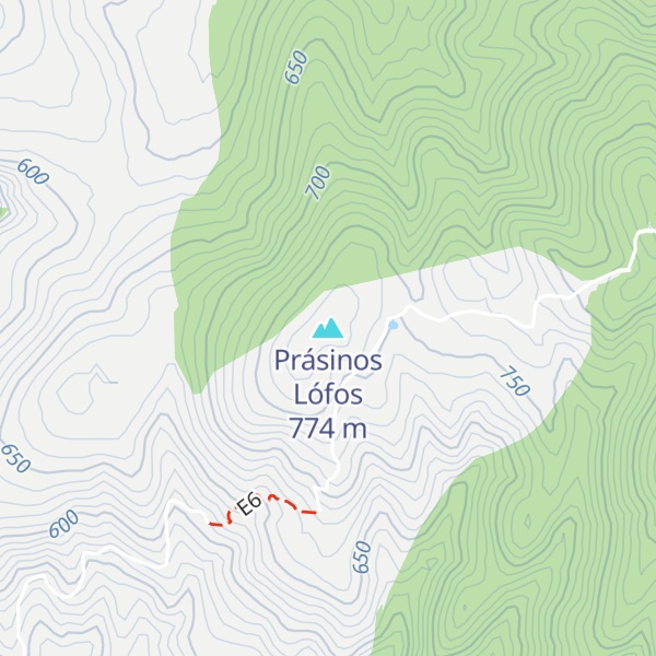 Map of Prásinos Lófos