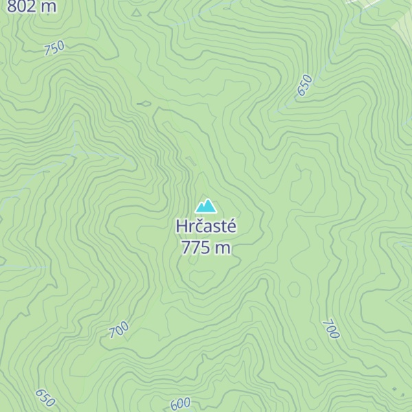 Map of Hrčasté