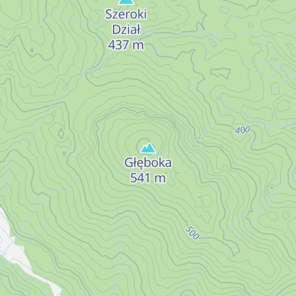 Map of Głęboka