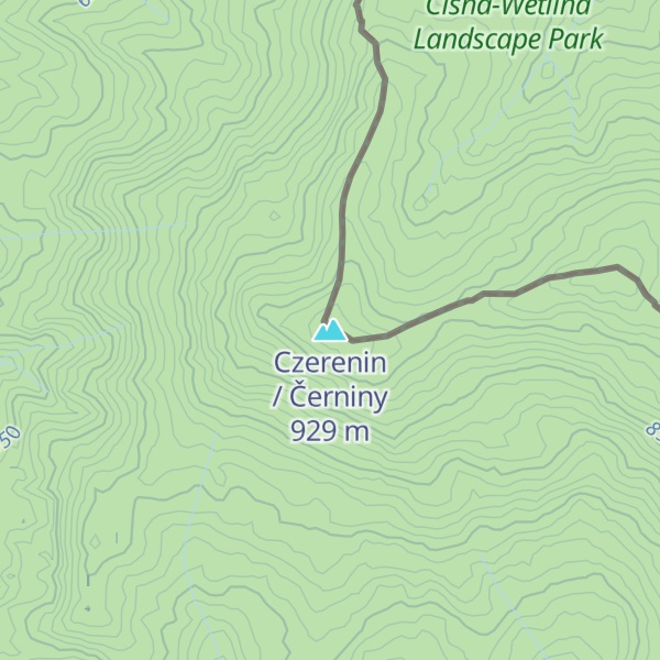 Map of Czerenin / Černiny