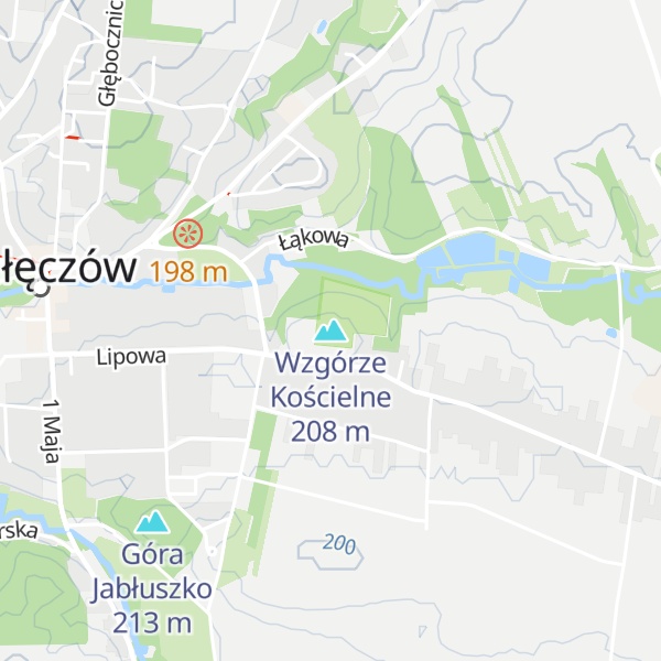 Map of Wzgórze Kościelne