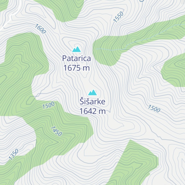 Map of Šišarke