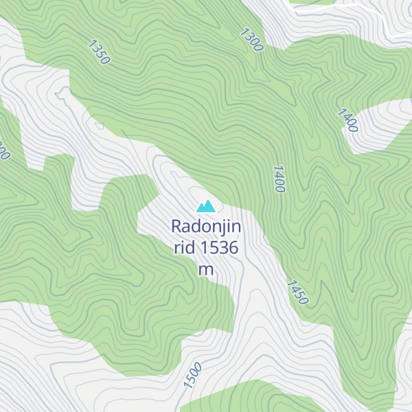 Map of Radonjin rid
