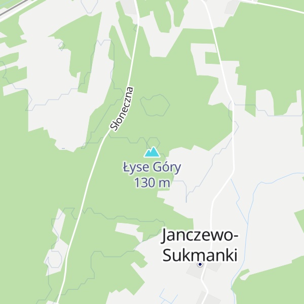 Map of Łyse Góry