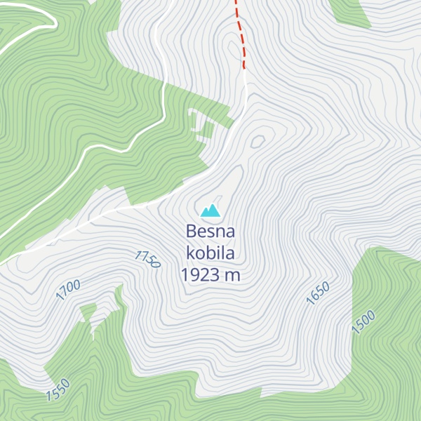 Map of Besna kobila