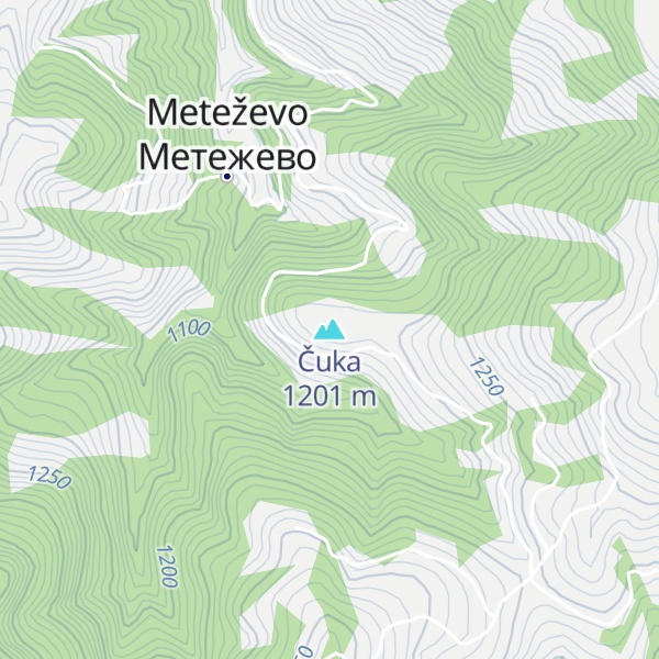 Map of Čuka