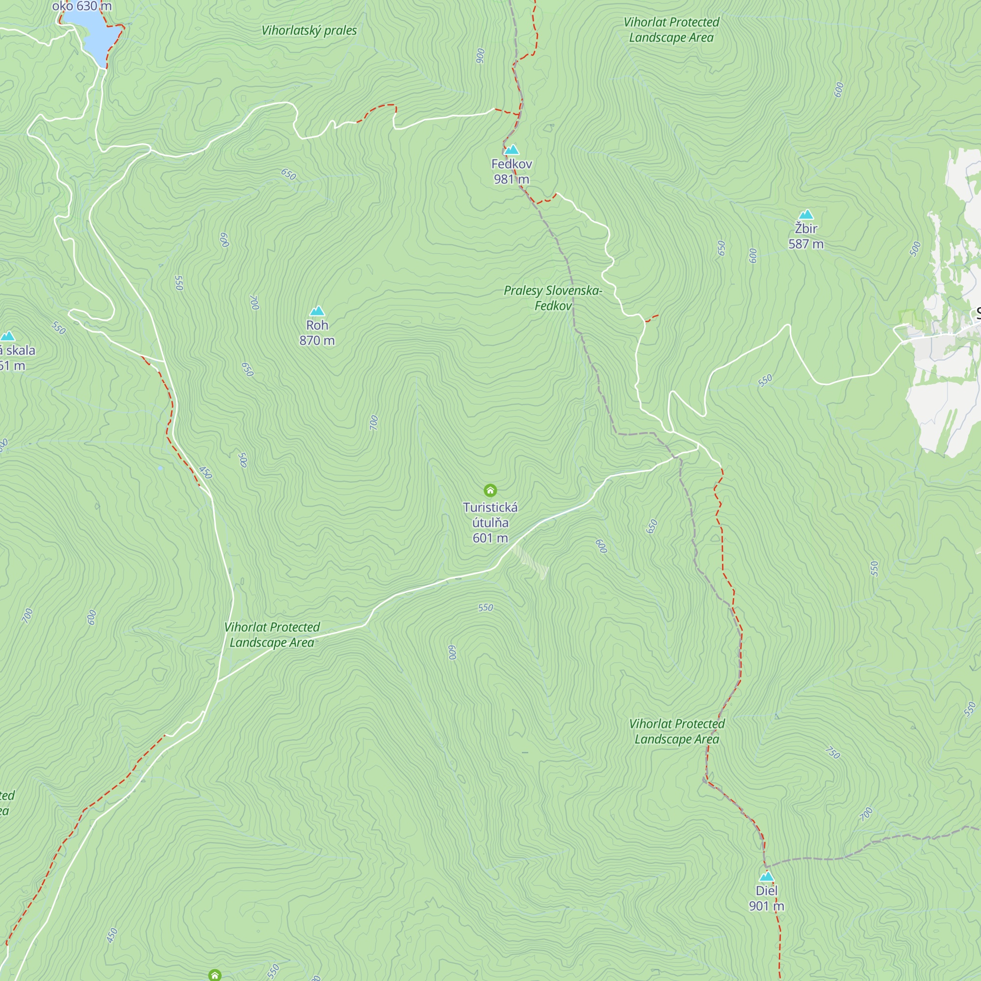 Turistická útulňa map