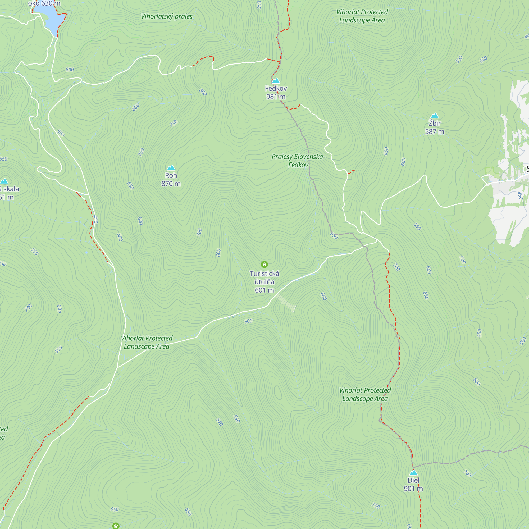 Turistická útulňa map