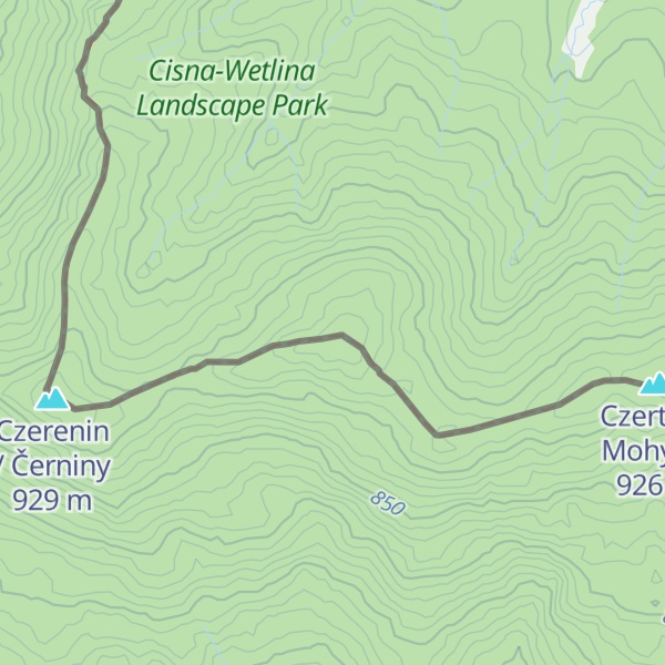 Map of Czerenin