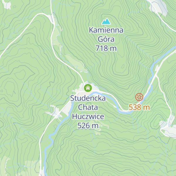 Map of Studencka Chata Huczwice