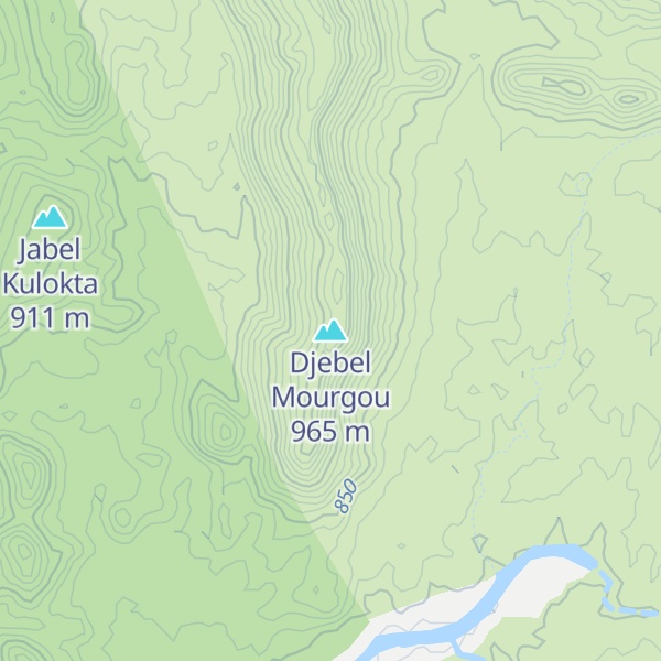 Map of Djebel Mourgou