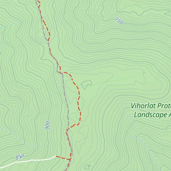 Map of Strihovská poľana