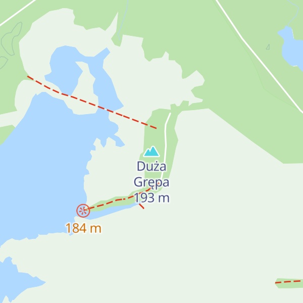 Map of Duża Grępa