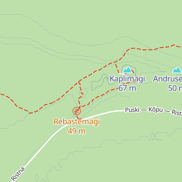 Map of Rebastemägi