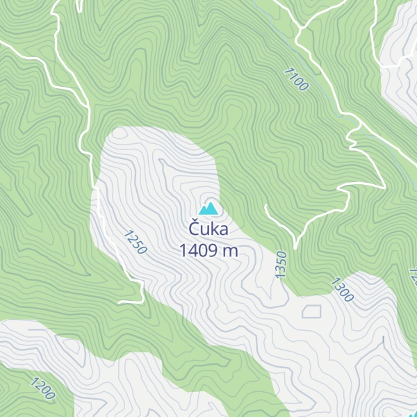 Map of Čuka
