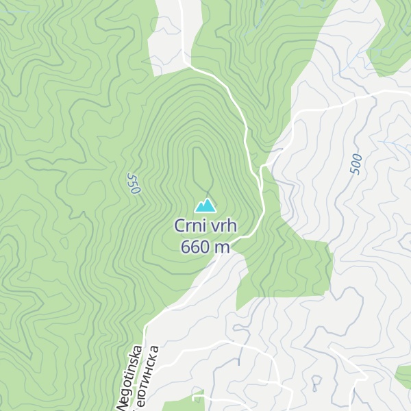 Map of Crni vrh
