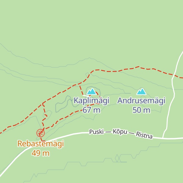 Map of Kaplimägi